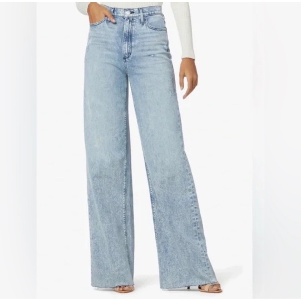 Joes Jeans‎ The Mia High Rise Wide Leg Serene Light Wash Denim Jeans 33 NWT